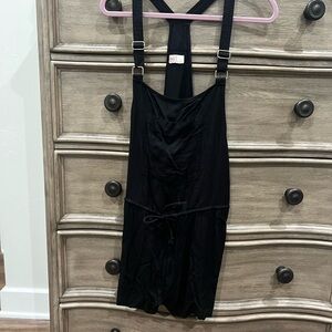 Black Suspender Romper